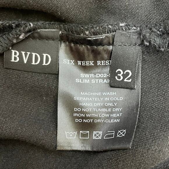 Six Week Residency Black Vintage Desert Dust Slim Straight Denim Men's Sz 32 NWT - Picture 7 of 12